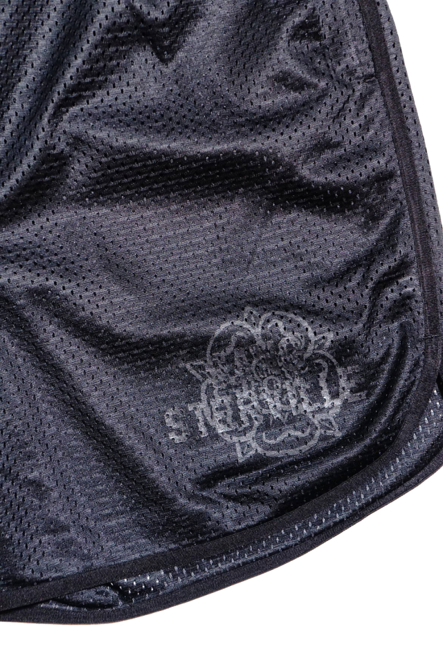 GANGSTERVILLE TEXAS ROSE - GAME SHORTS BLACK