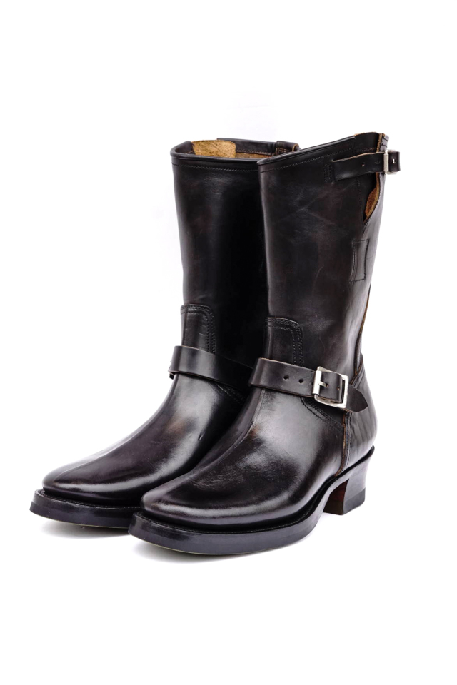 CLINCH Engineer boots Horsebutt overdye BLACK