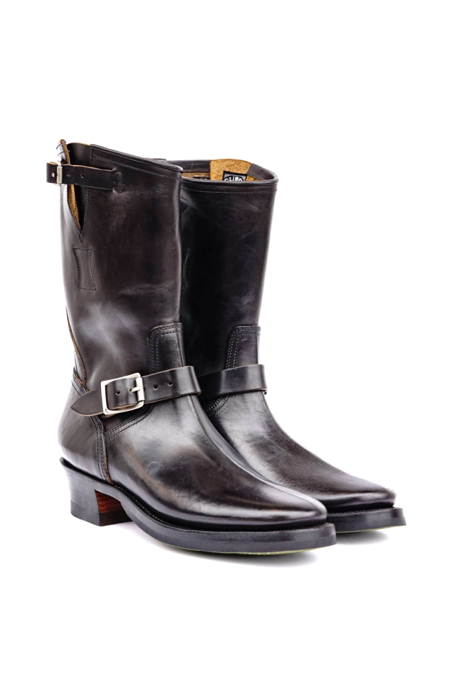 CLINCH Engineer boots Horsebutt overdye BLACK