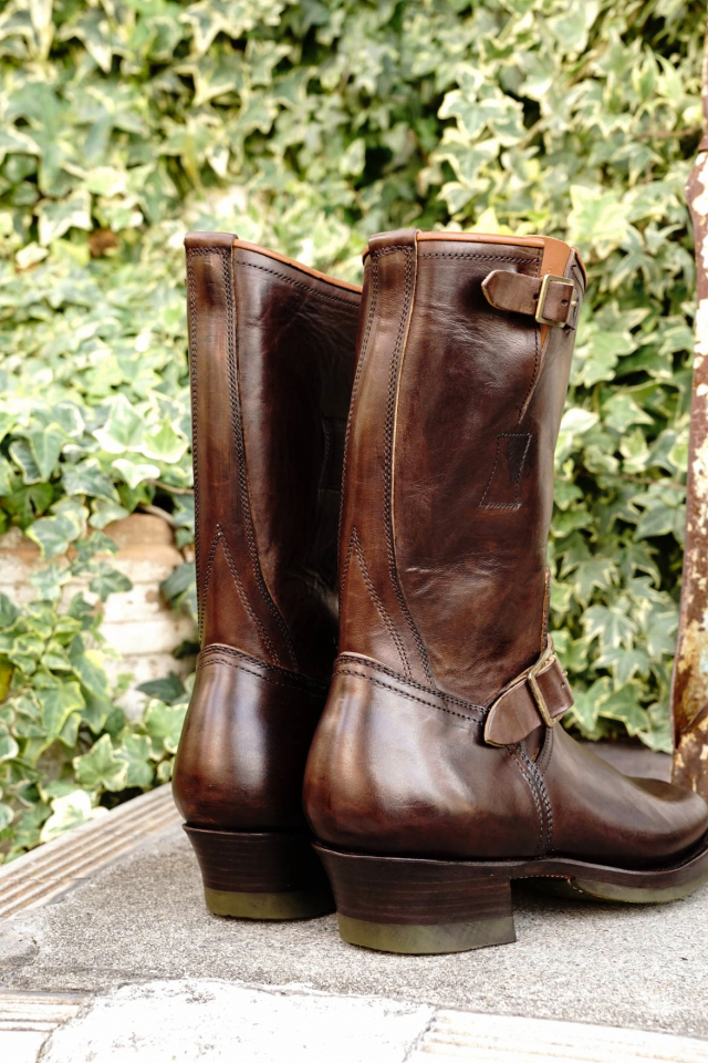 CLINCH Engineer boots Horsebutt overdye BROWN