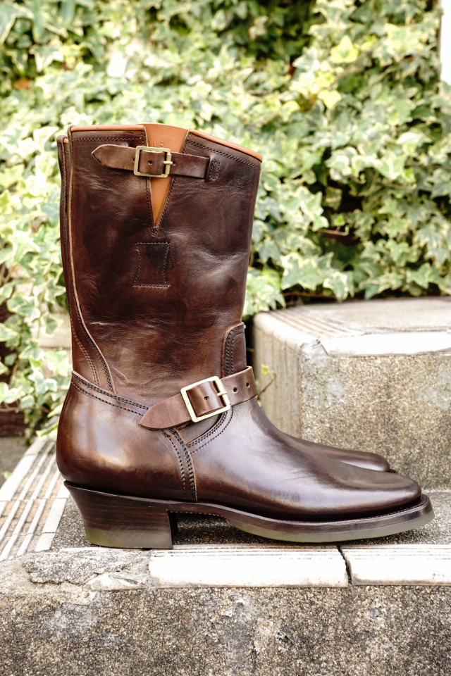 CLINCH Engineer boots Horsebutt overdye BROWN
