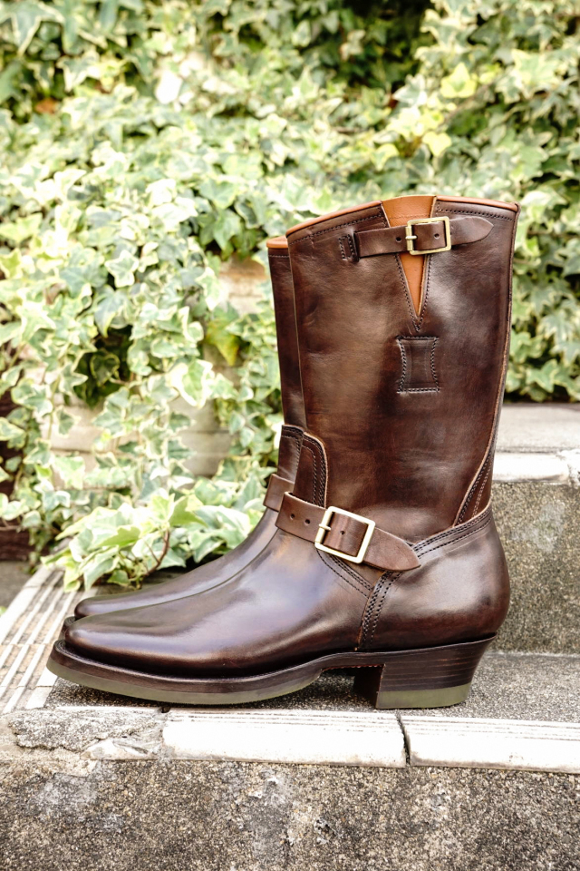 CLINCH Engineer boots Horsebutt overdye BROWN