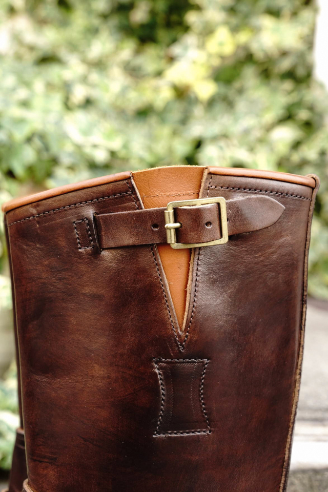 CLINCH Engineer boots Horsebutt overdye BROWN