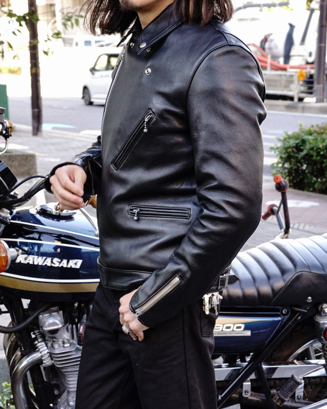 ADDICT CLOTHES JAPAN AD-03 BRITISH ASYMMETRY JACKET (SHEEP) BLACK