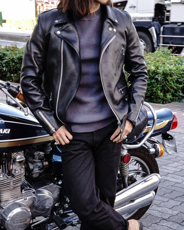 ADDICT CLOTHES JAPAN AD-03 BRITISH ASYMMETRY JACKET (SHEEP) BLACK