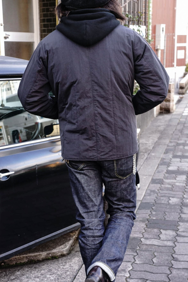 GANGSTERVILLE 719 - QUILTED JACKET BLACK