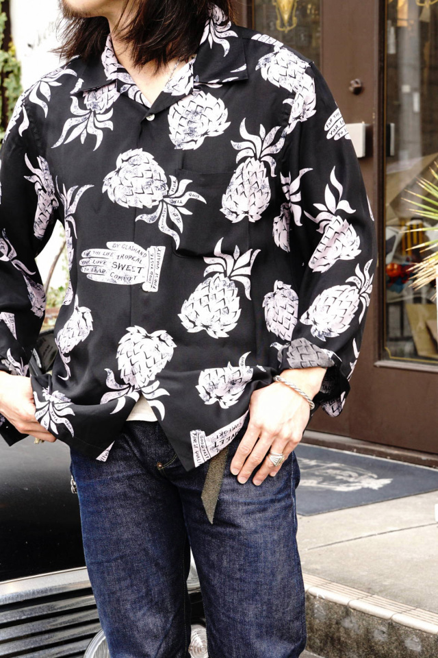 BY GLAD HAND PINEAPPLE HAND - L/S SHIRTS BLACK
