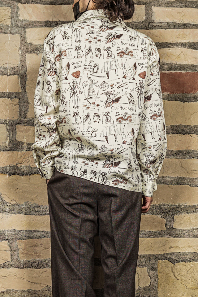 GLAD HAND & Co. GLAD POSTALS HAWAIIAN L/S SHIRTS