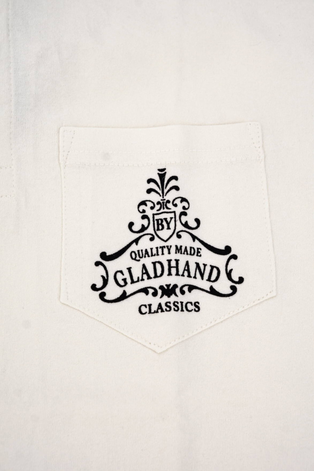 BY GLAD HAND TRIANGLE LOGO - S/S HENRY T-SHIRTS WHITE