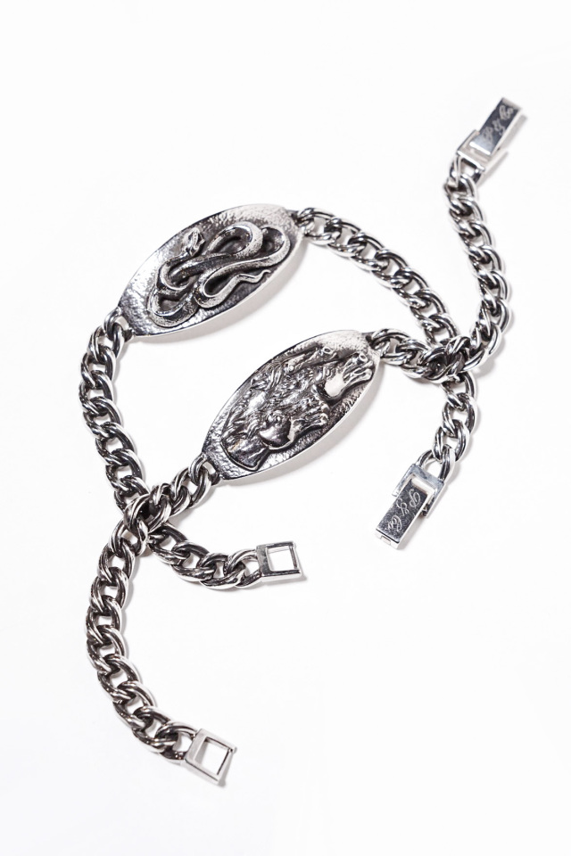 PEANUTS & Co. horse & snake plate bracelet silver