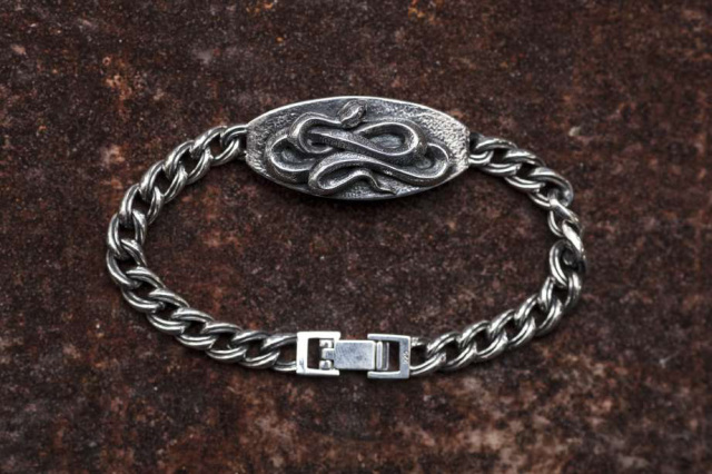 PEANUTS & Co. horse & snake plate bracelet silver