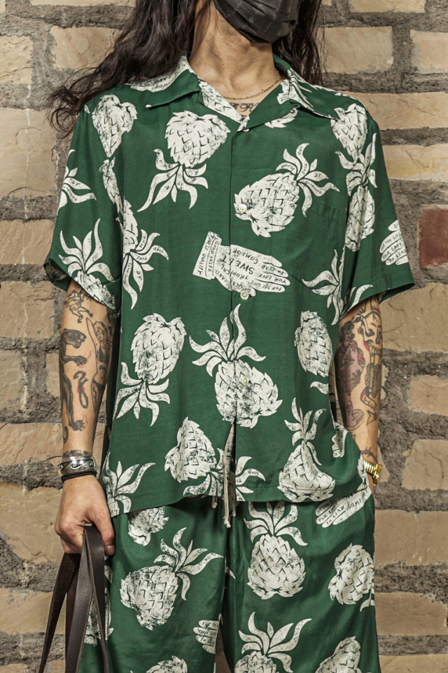 BY GLAD HAND PINEAPPLE HAND - S/S SHIRTS GREEN