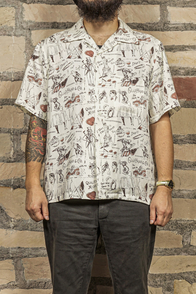 GLAD HAND & Co. GLAD POSTALS HAWAIIAN S/S SHIRTS