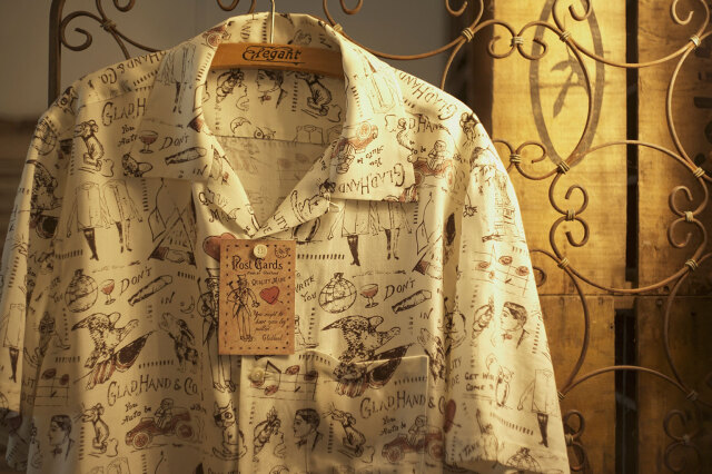 GLAD HAND & Co. GLAD POSTALS HAWAIIAN L/S SHIRTS