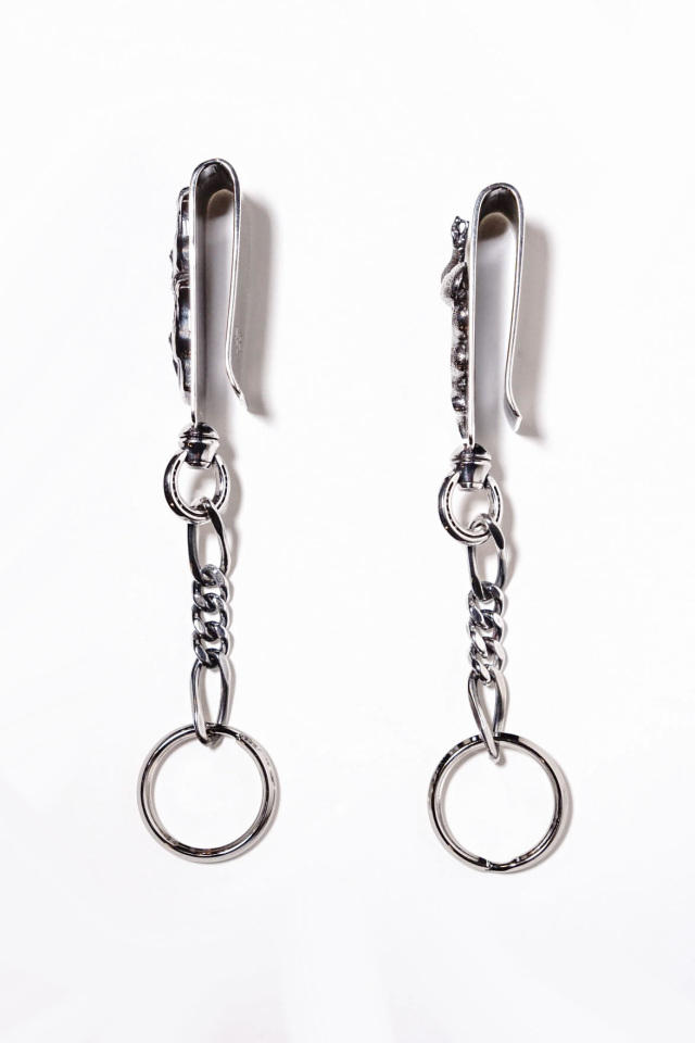PEANUTS & Co. horse & snake clip type keychan silver