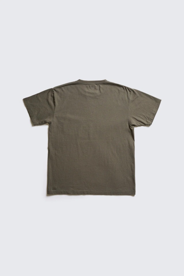 ADDICT CLOTHES JAPAN ACV-CS01 SLANTING POCKET TEE ARMY GREEN