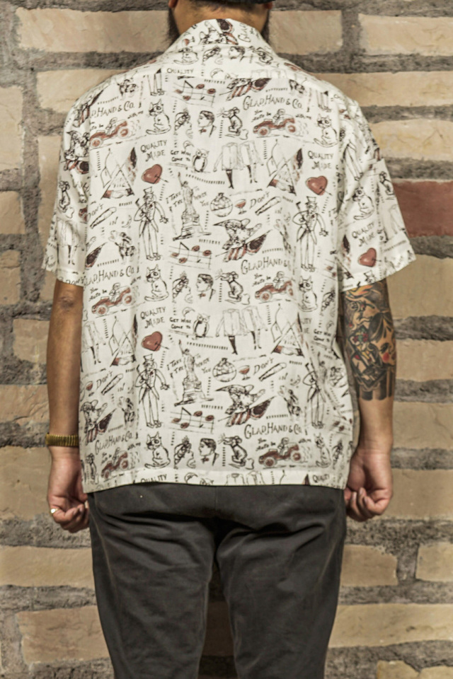 GLAD HAND & Co. GLAD POSTALS HAWAIIAN S/S SHIRTS
