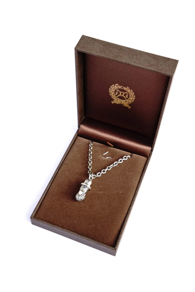 PEANUTS & Co. MEDIUM BERO PEANUTS SILVER + CHAIN ALL SILVER