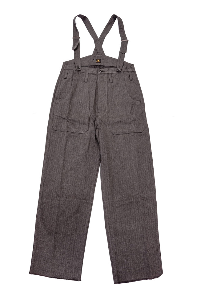 Django Atour classic germanwork overalls / grey herringbone