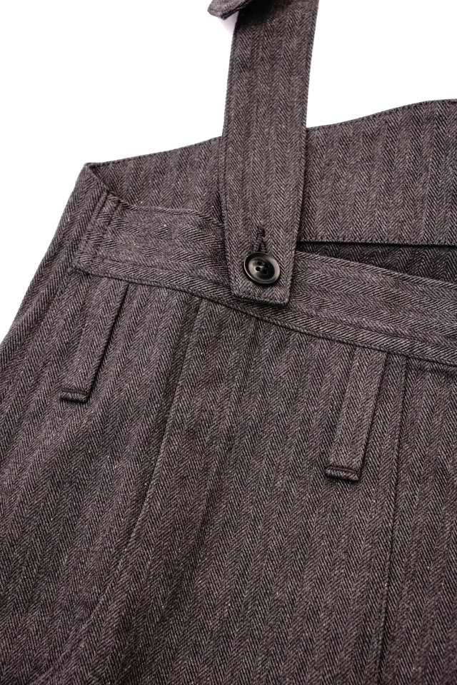 Django Atour classic germanwork overalls / grey herringbone