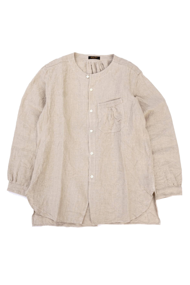 Django Atour classic germanwork heavylinen shirt / ecru