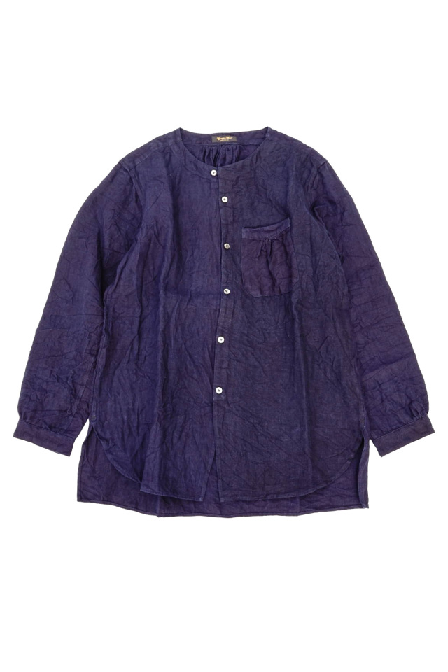 Django Atour classic germanwork heavylinen shirt / indigo