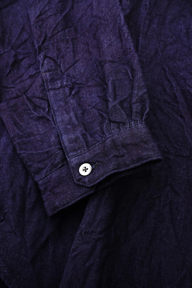 Django Atour classic germanwork heavylinen shirt / indigo