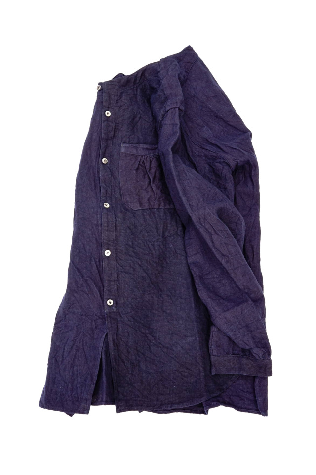 Django Atour classic germanwork heavylinen shirt / indigo