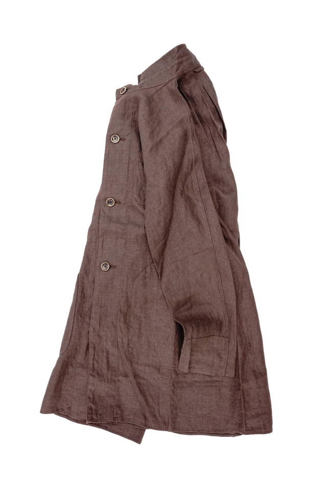 Django Atour classic farmers heavylinen coat / antique charcoal