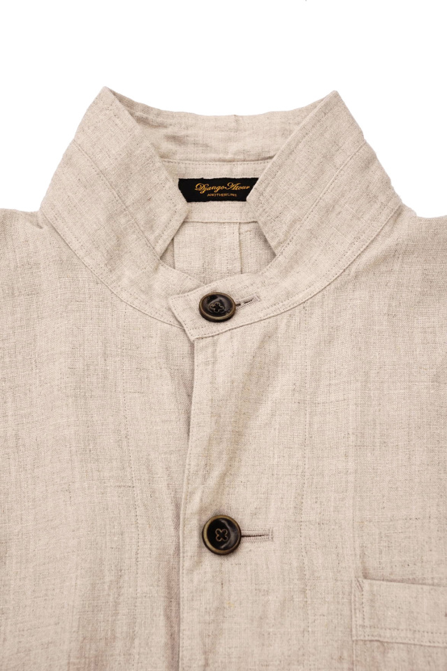 Django Atour classic farmers heavylinen coat / antique ecru