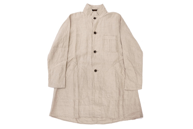 Django Atour classic farmers heavylinen coat / antique ecru