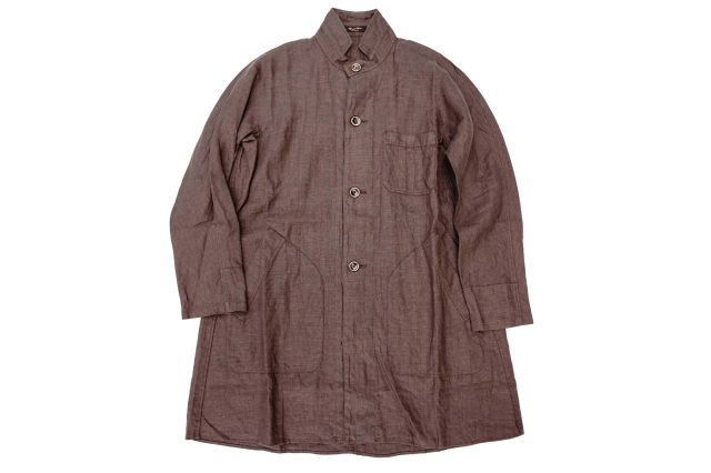 Django Atour classic farmers heavylinen coat / antique charcoal