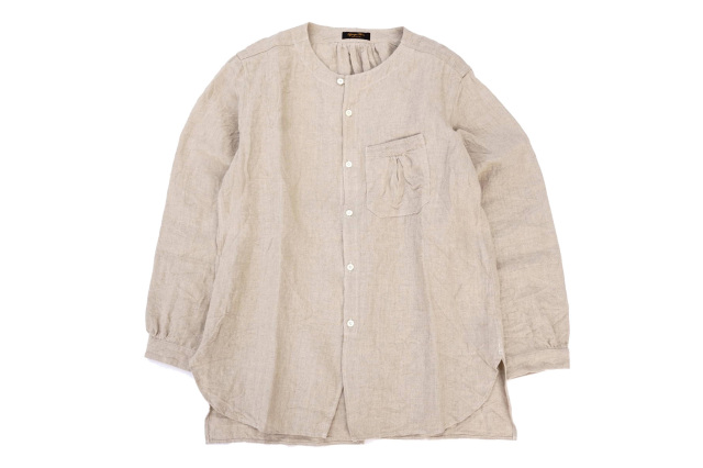 Django Atour classic germanwork heavylinen shirt / ecru