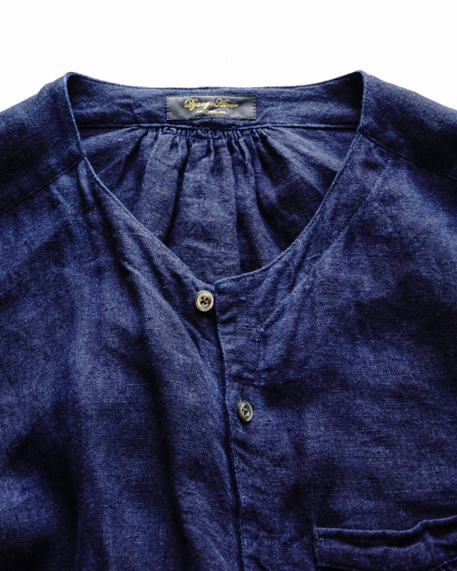 Django Atour classic germanwork heavylinen shirt / indigo