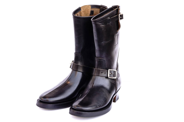 CLINCH Engineer boots Horsebutt overdye BLACK