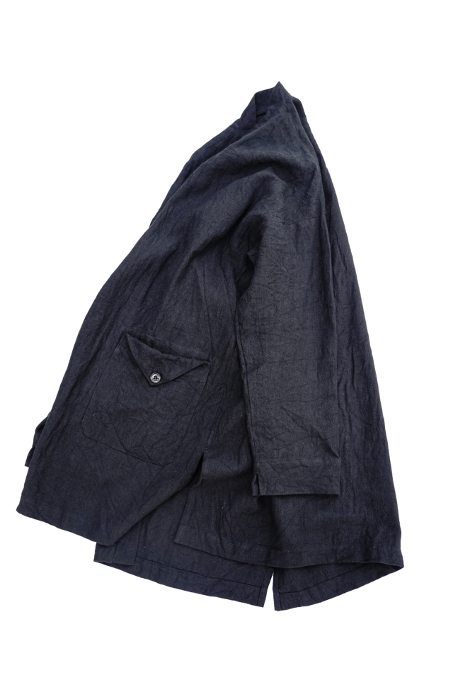 Django Atour classic heavylinen montparnasse coat 2025 / black