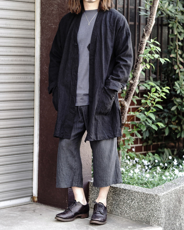Django Atour classic heavylinen montparnasse coat 2025 / black