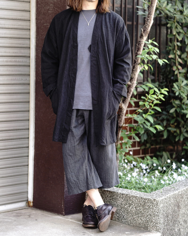 Django Atour classic heavylinen montparnasse coat 2025 / black