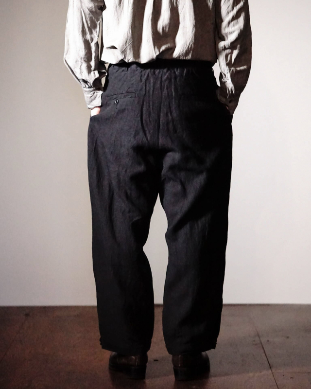 Django Atour montparnasse belgium-linen pants / belgium-black