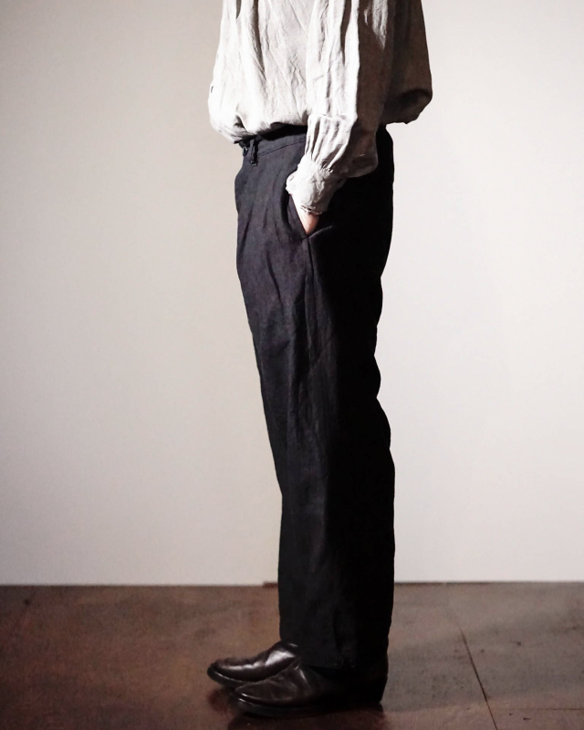 Django Atour montparnasse belgium-linen pants / belgium-black