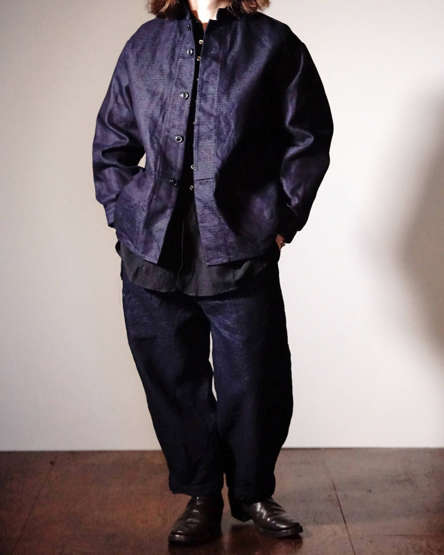Django Atour classic jardinier indigo jacket
