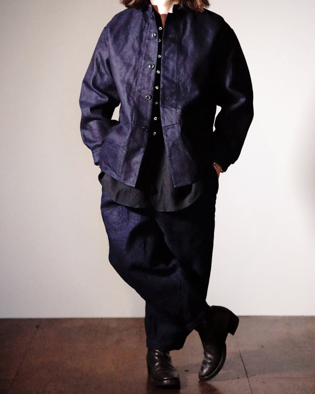 Django Atour classic jardinier indigo jacket