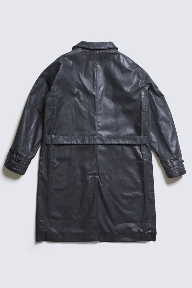 ADDICT CLOTHES JAPAN ACVM WAXED COTTON SINGLE DISPATCH COAT BLACK