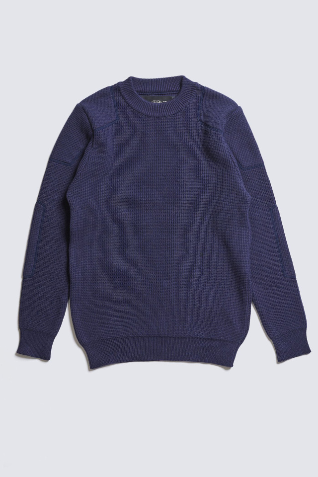 ADDICT CLOTHES JAPAN ACVM PADDED WAFFLE COTTON KNIT INK BLUE