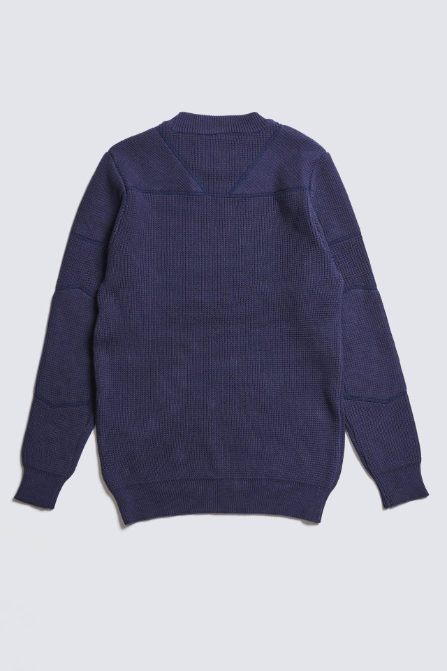 ADDICT CLOTHES JAPAN ACVM PADDED WAFFLE COTTON KNIT INK BLUE