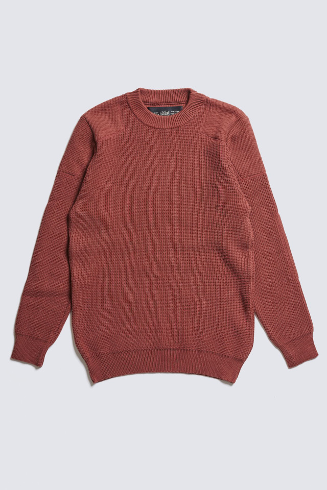 ADDICT CLOTHES JAPAN ACVM PADDED WAFFLE COTTON KNIT FADE RED