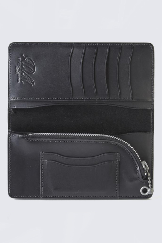 ADDICT CLOTHES JAPAN ACVM UK BRIDLE LEATHER WALLET LONG BLACK