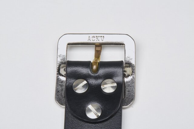 ADDICT CLOTHES JAPAN ACVM ACV-B02S NARROW GARRISON BELT BLACK