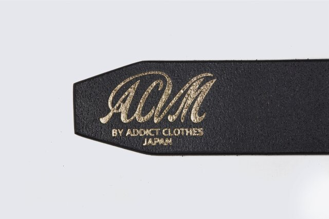 ADDICT CLOTHES JAPAN ACVM ACV-B02S NARROW GARRISON BELT BLACK