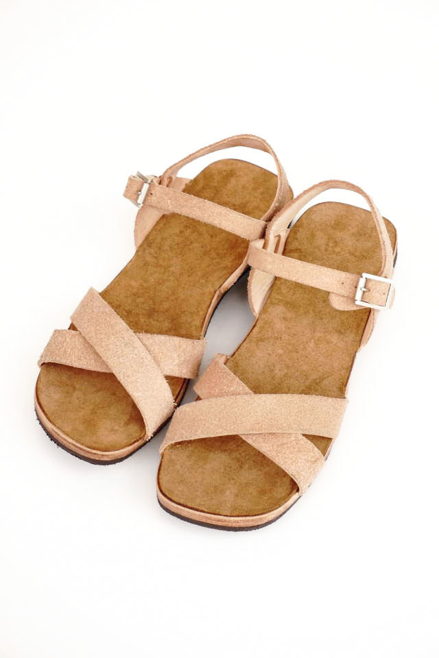 CLINCH Cross SANDAL Natural Roughout